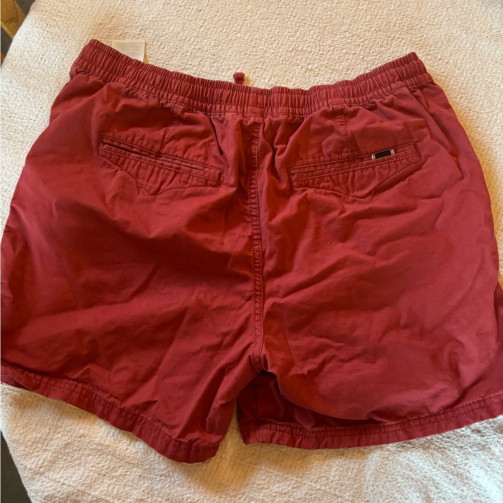 Red Casual Shorts
